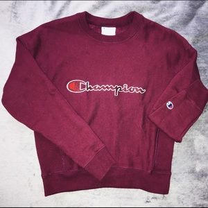 Burgundy Champion sweater